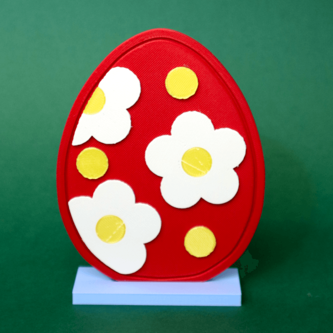 Floral Easter Egg 3d model