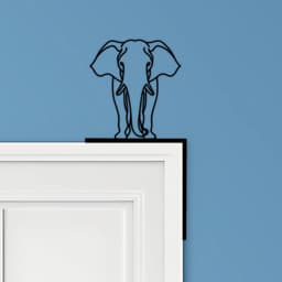 Elephant Door Corner Decor 3d model