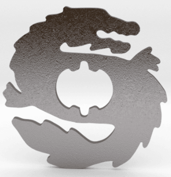 BEYBLADE DRAGON WIDE | WEIGHT DISK | PLASTIC GEN | CUSTOM SERIES 3d model