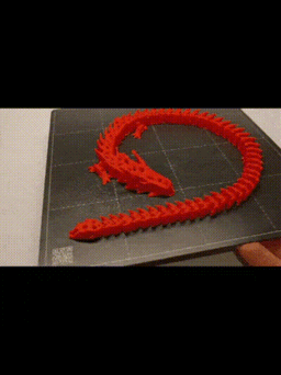 Print in Place Skeleton Dragon 3d model