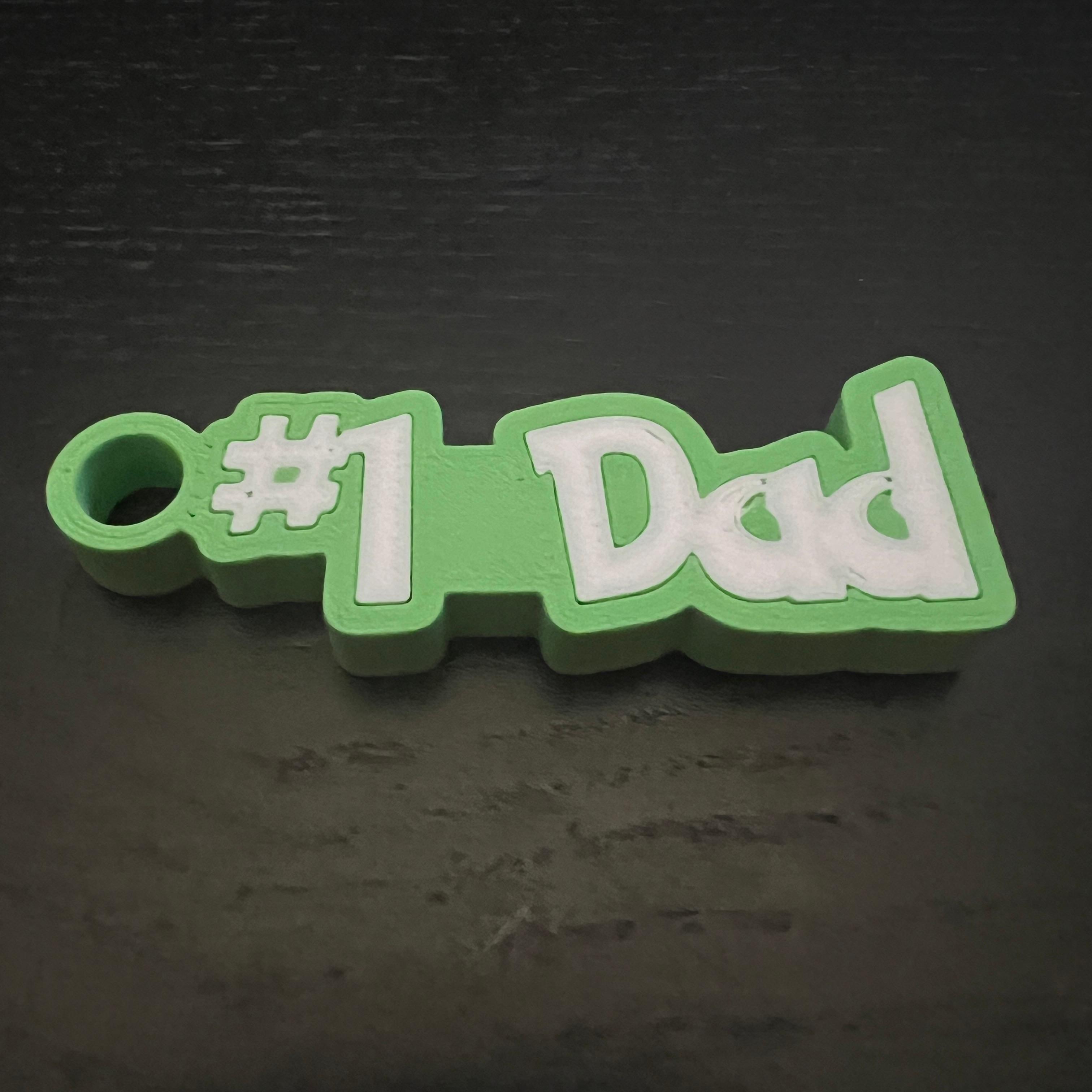 #1 Dad KeyTag 3d model