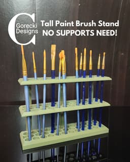 Tall Paint Brush Stand 3d model