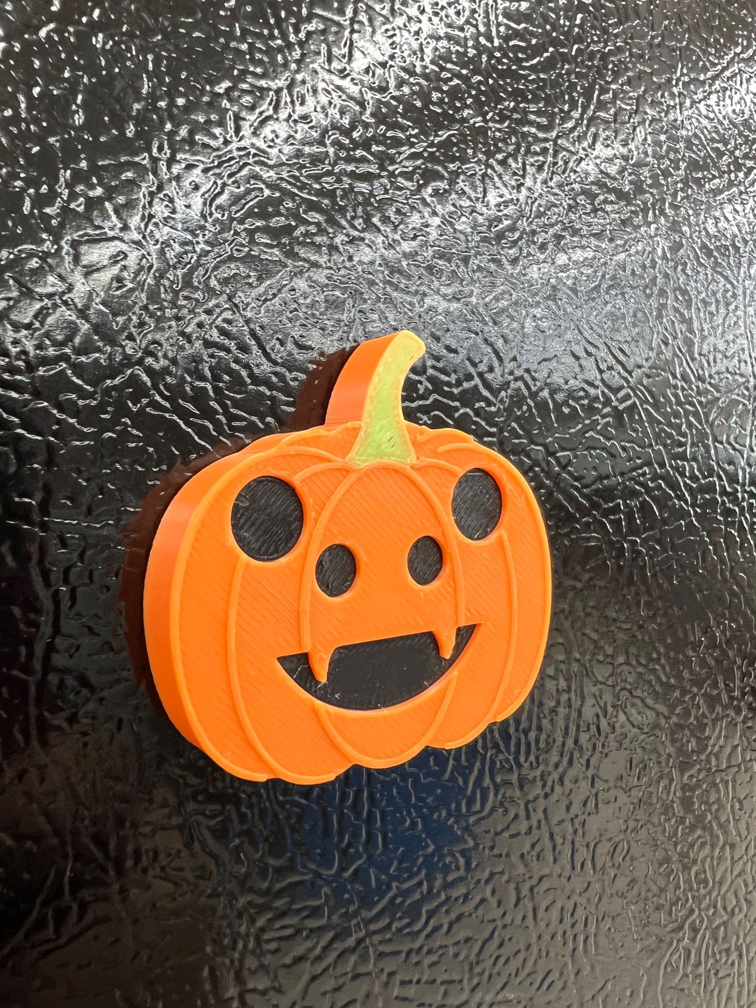 Spooky fridge magnets - Classic spider - print in place 3d model