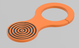 llaveros con monedas para carro de compra.stl 3d model