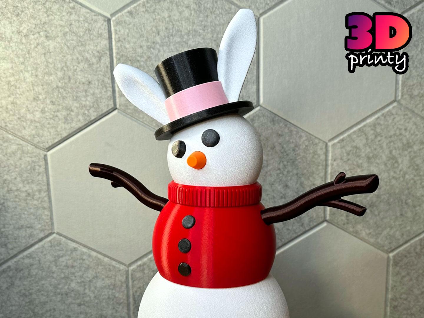 Giant Snowman - Easter Top Hat 3d model