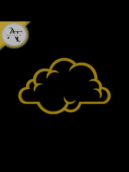 Simple Cloud Symbol - 2D Art 3d model