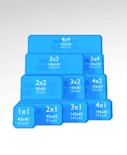 2x1x1 CU - Bin - Multibin Insert 3d model