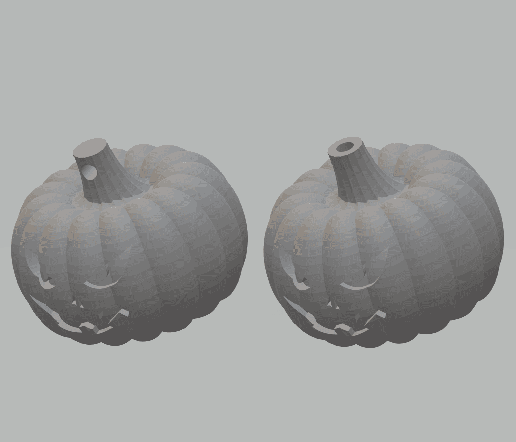 FHW: Jack o lantern Earrings 3d model