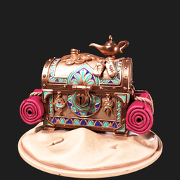 Iris and Orin - Caravan Relic Chest STL - Desert Djinn Caravan 3d model