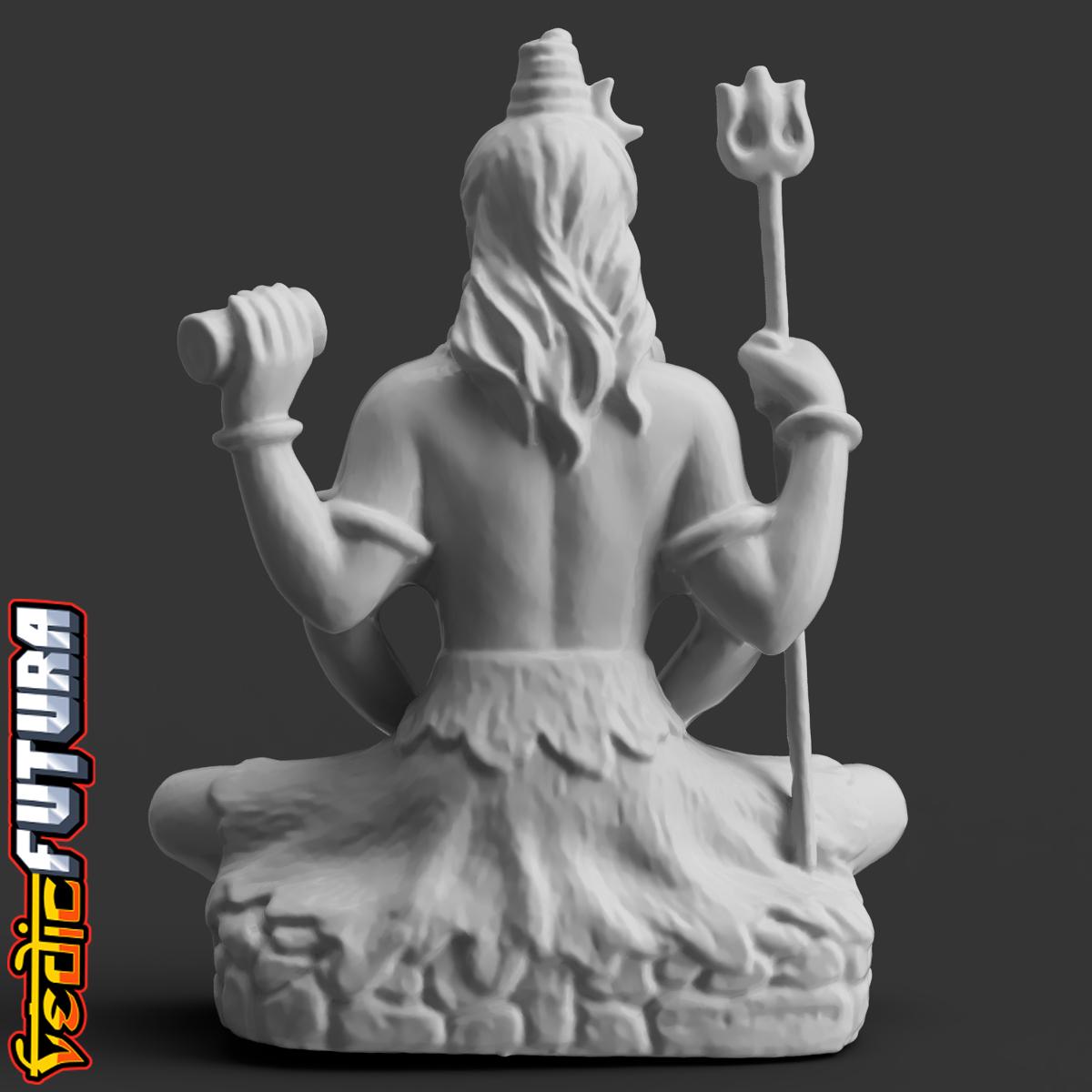 Shiva in Meditation on Tiger Skin 3d model