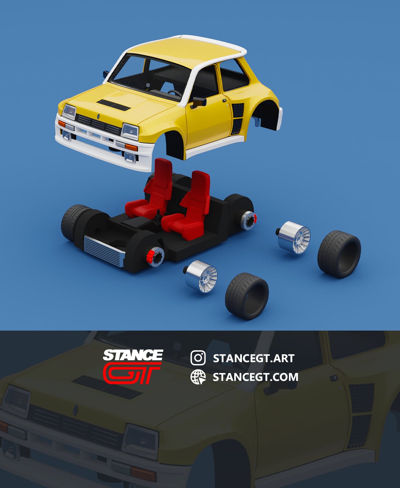 R5 TURBO | Model Kit Car 3d model