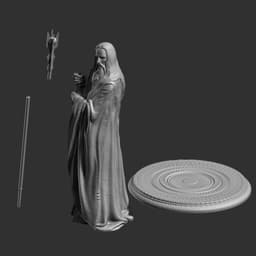 Saruman - Lord of the Rings 3d model