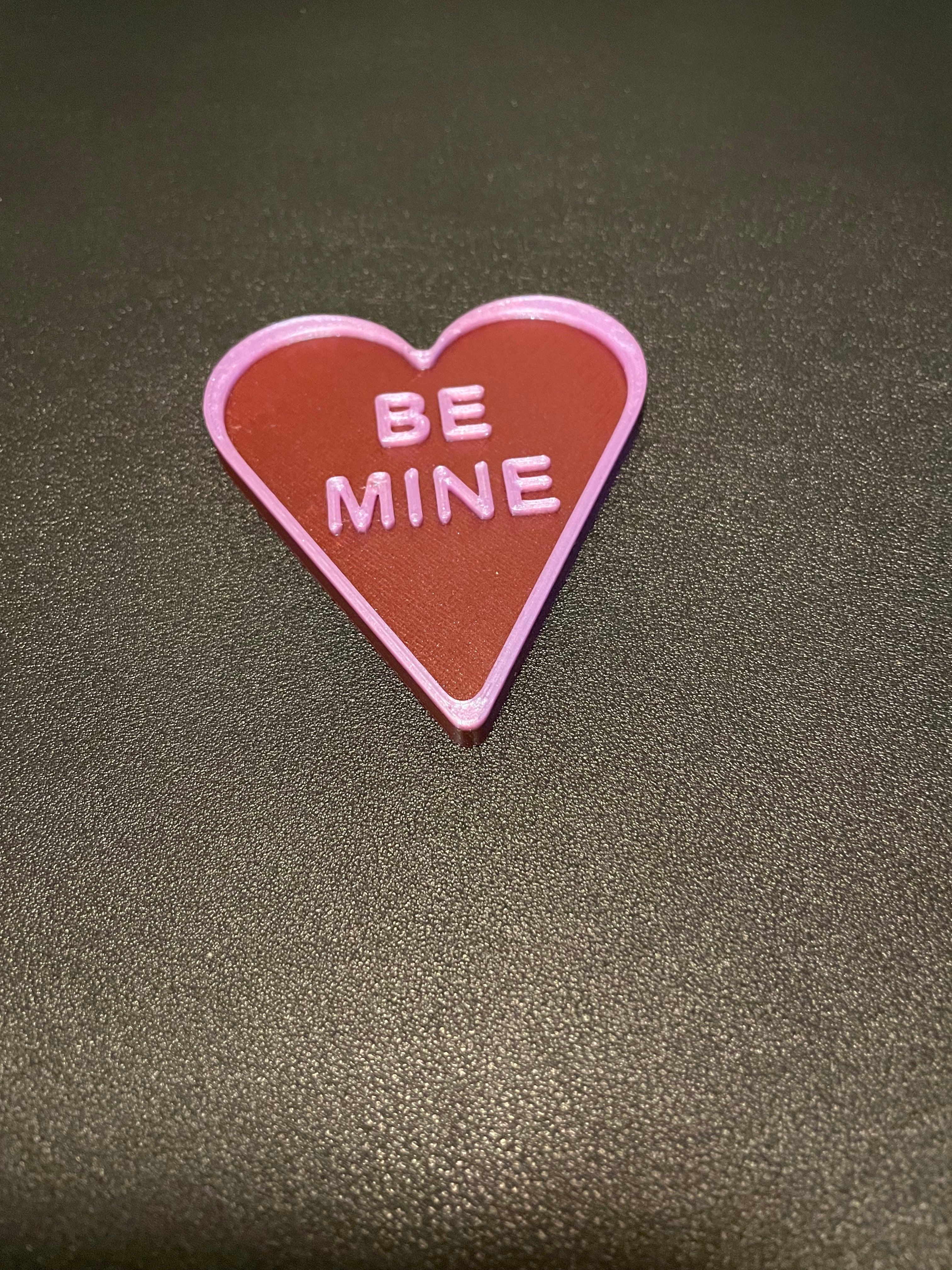 Be Mine Conversation Heart 3d model