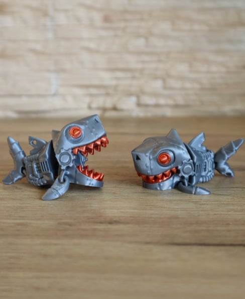 Biting Cyborg Shark (Subscriber Exclusive) 3d model