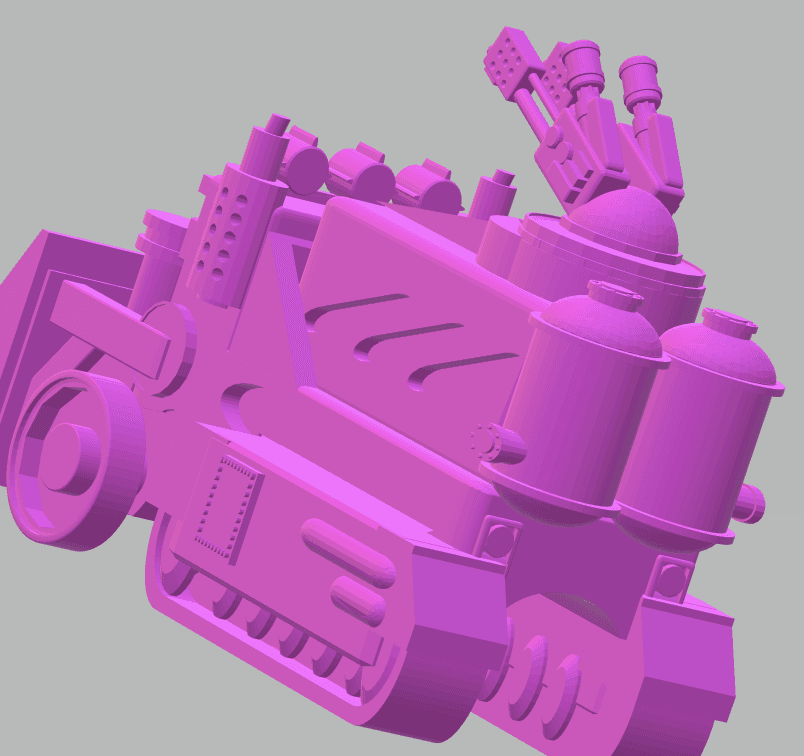 FHW: Oxchan Chem Truck v1.1 EZ print (BoD) 3d model