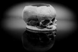 Conjoined Fetal Skull Pot (Pre Supported) 3d model