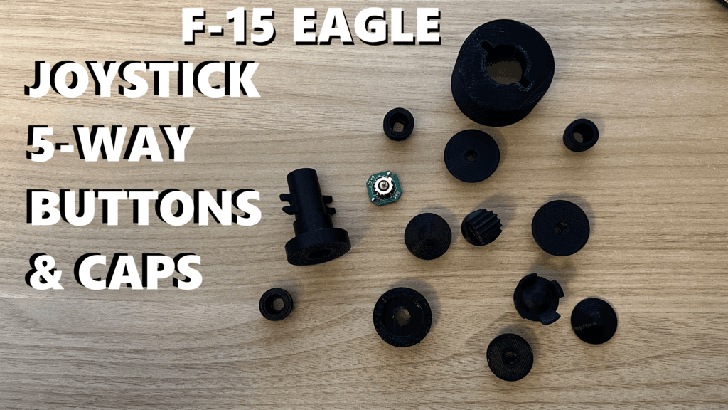 F-15 Eagle Buttons and Caps 3d model