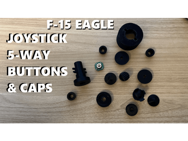 F-15 Eagle Buttons and Caps 3d model