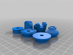 F-15 Eagle Buttons and Caps 3d model
