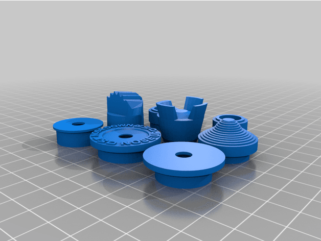F-15 Eagle Buttons and Caps 3d model