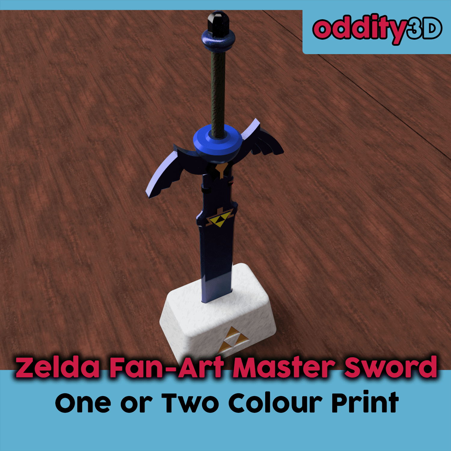 Zelda Fan-Art Master Sword In The Stone 3d model