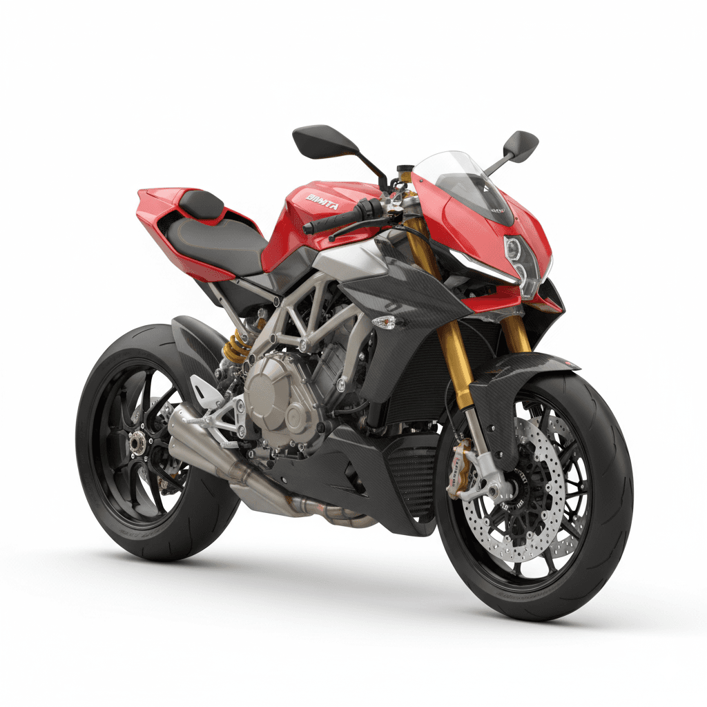Bimota Tesi 1D Exotic Motorcycle 3d model