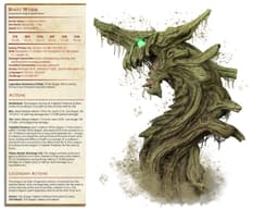 Root Wyrm - Faywild Vs Shadowfell 2 - PRESUPPORTED - Illustrated and Stats - 32mm scale 3d model