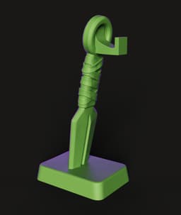 Naruto Kunai STL | Anime Prop 3D Print | Display Stand 3d model