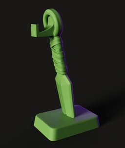 Naruto Kunai STL | Anime Prop 3D Print | Display Stand 3d model