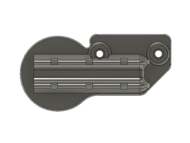 Paramotor Throttle - TTO + Mirror Holder 3d model