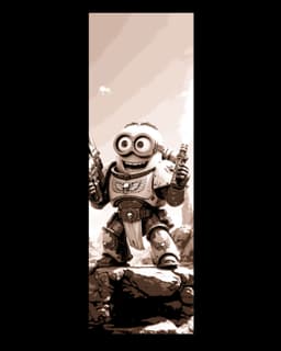 Sometimes a marine just has to have fun, even if he is a minion! Set of bookmarks 3d model