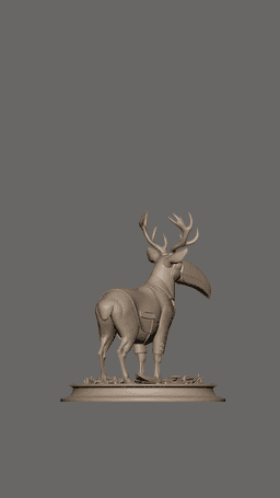 The Azure Antlered Orator – Sovereign Wild Series No. 3 3d model