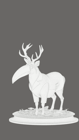 The Azure Antlered Orator – Sovereign Wild Series No. 3 3d model