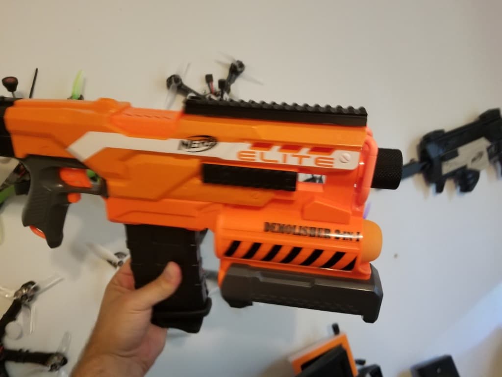 Demolisher Nerf Picatinny Top Rail Wide And Skinny 3d model