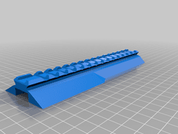 Demolisher Nerf Picatinny Top Rail Wide And Skinny 3d model