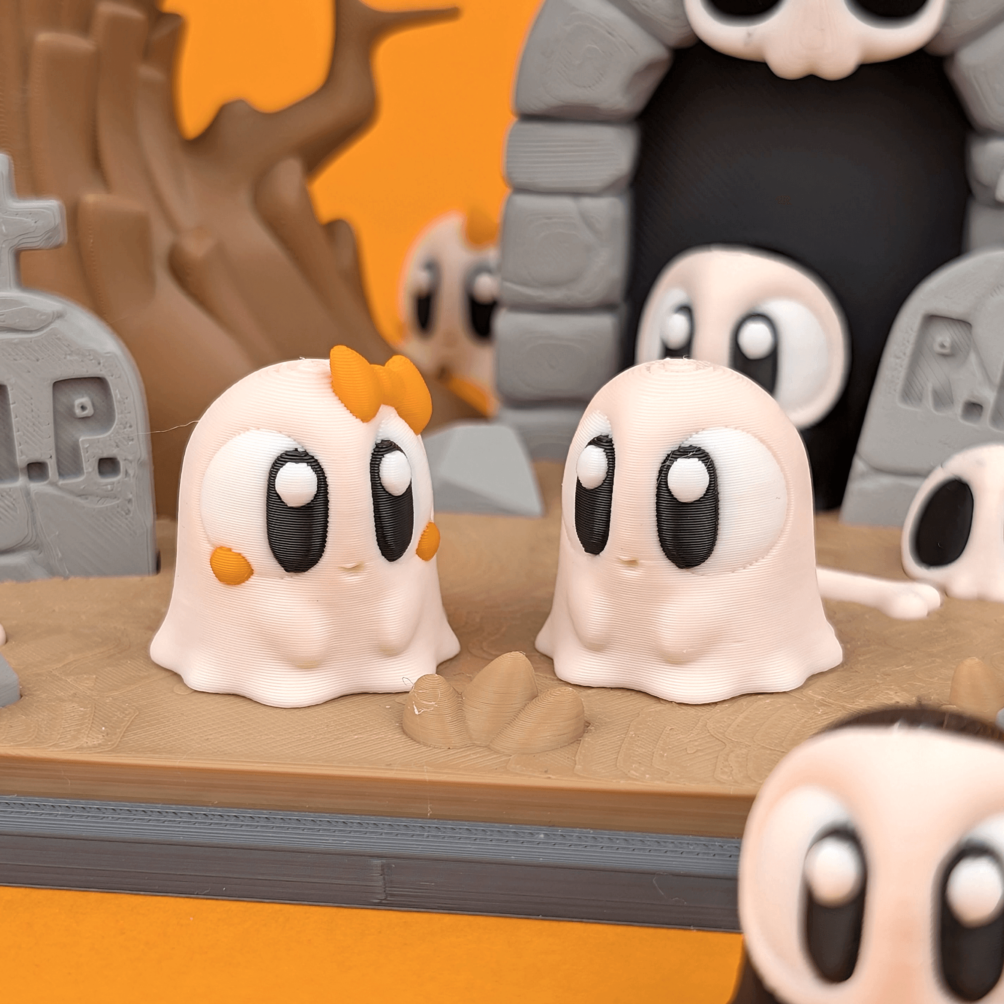FREE Halloween mini ghosts 3d model