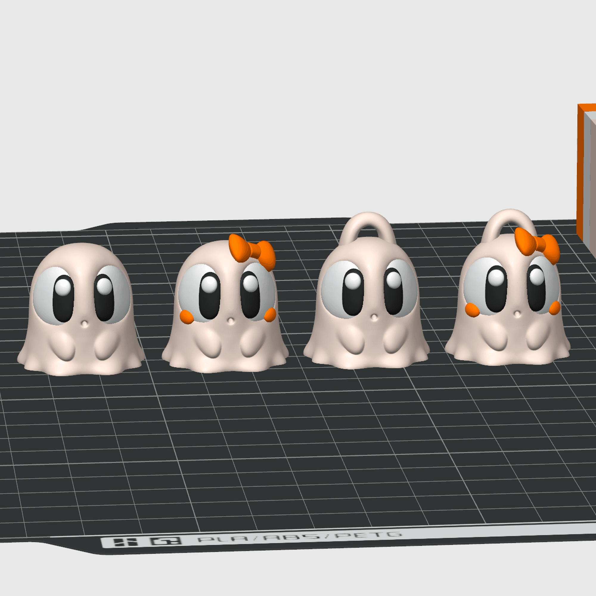 FREE Halloween mini ghosts 3d model