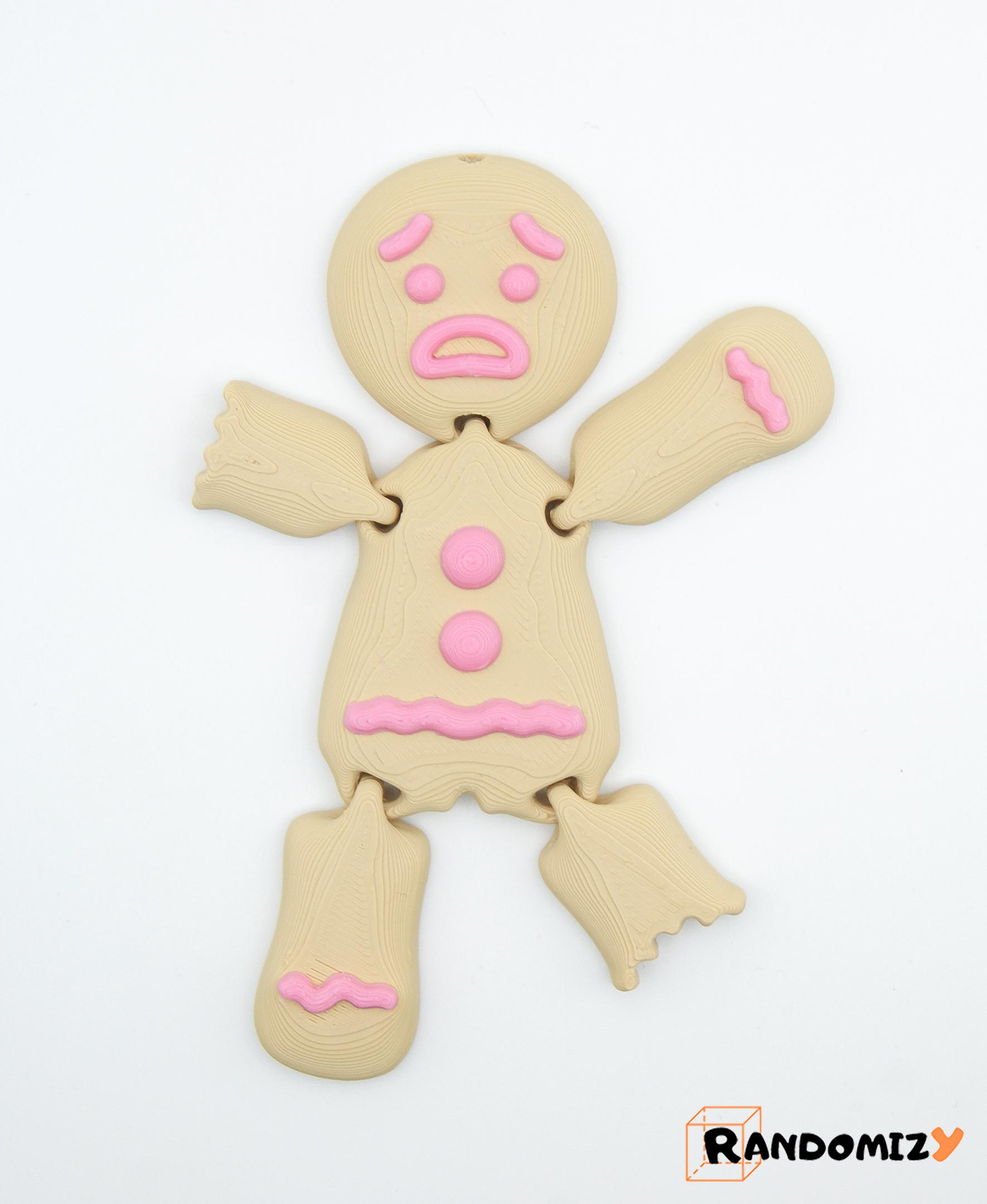 Flexi Gingerbread Man #2 3d model