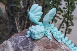 ARTICULATED DRAGON WITH WINGS 031.stl 3d model