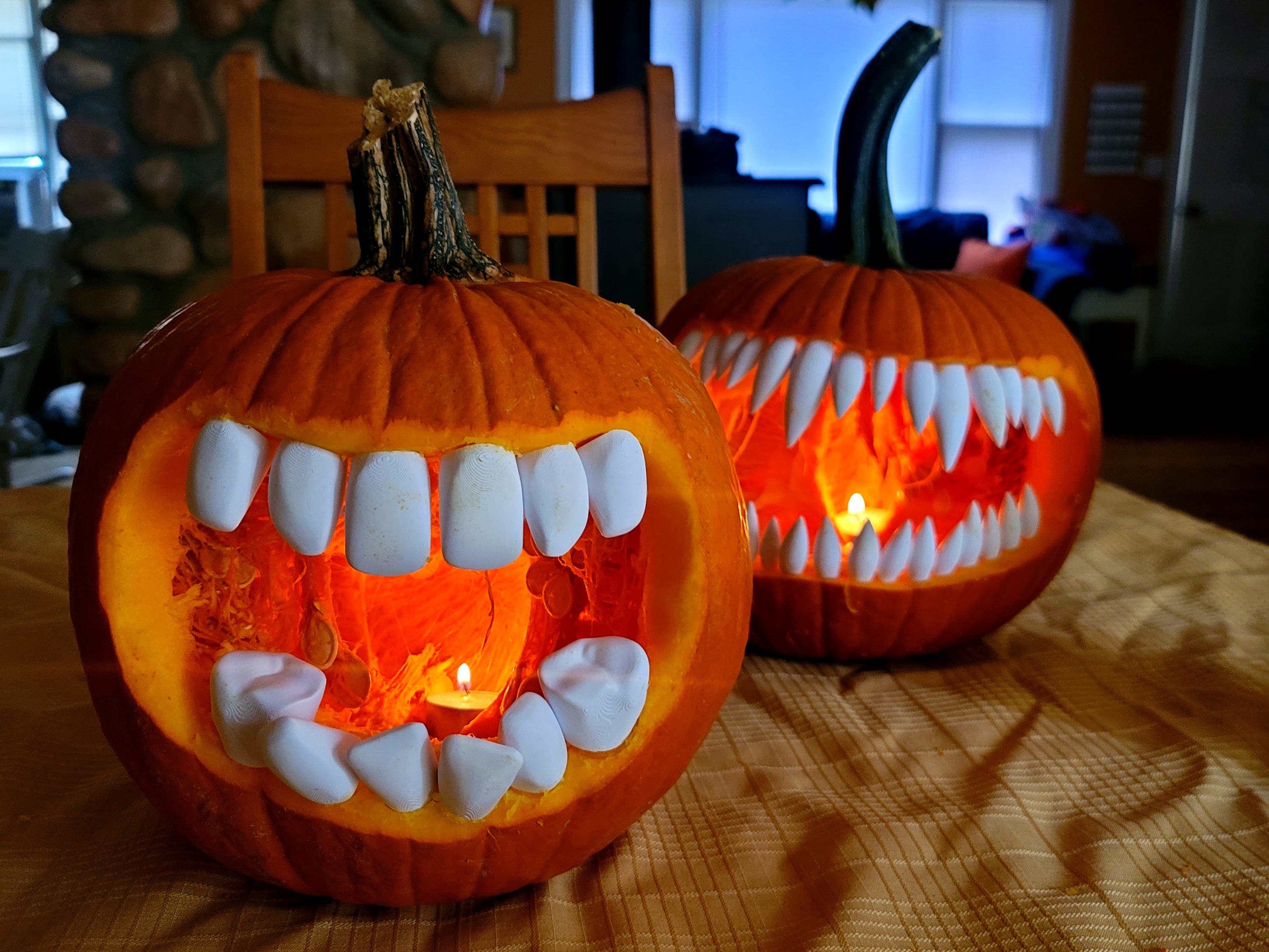 Pumpkin Cosplay Teeth 3d model