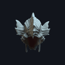Abyssalor v1 Action Figure Head 3d model