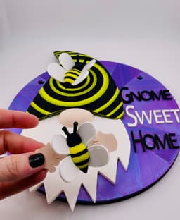 Magnetic Bee Hat For Gnome Modular Sign 3d model