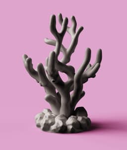 Coral Reef Headphone Stand | Aesthetic Marine Art 3d model