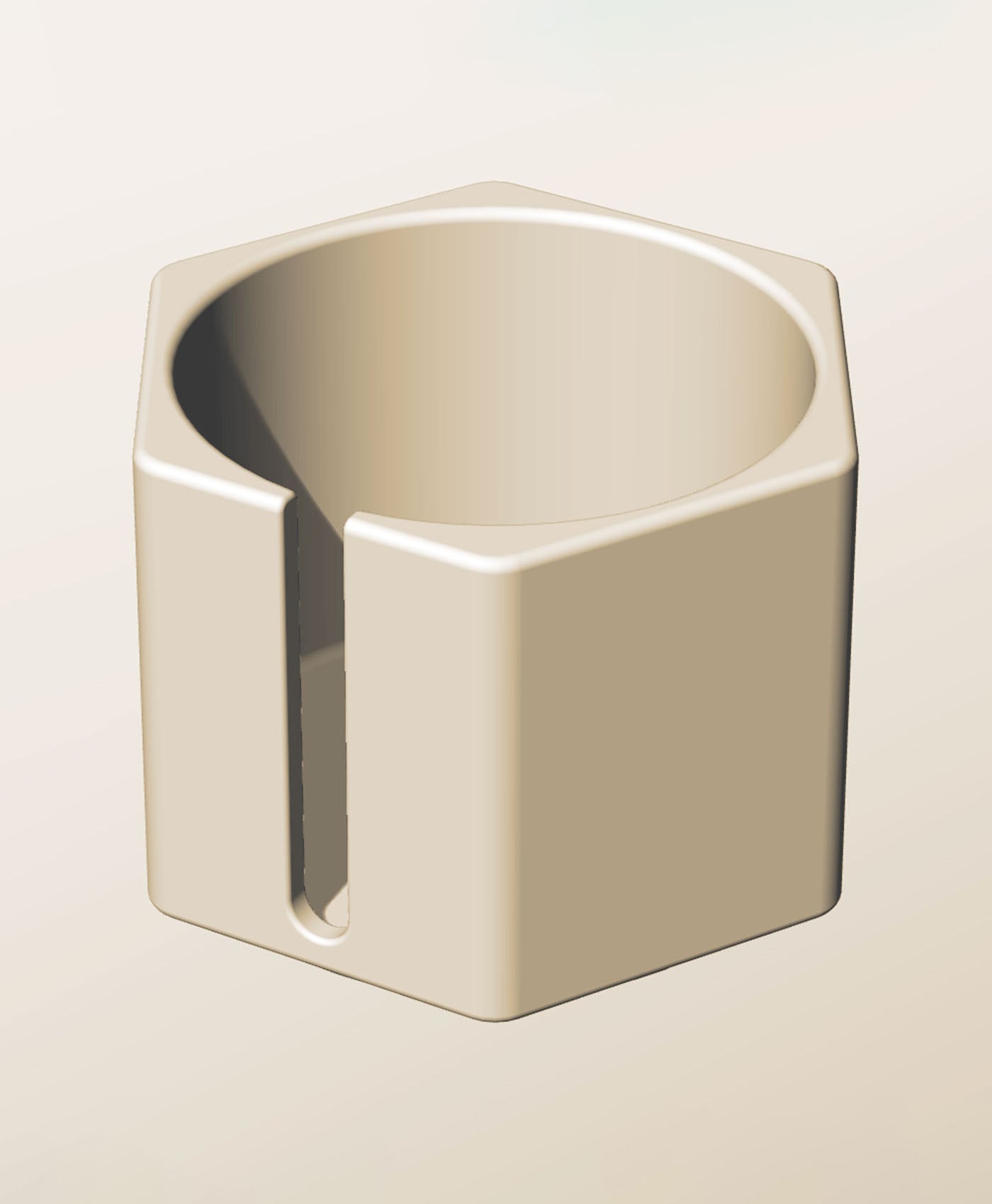 CH96-80-S Stacking slotted module bin for modern home decor 3d model