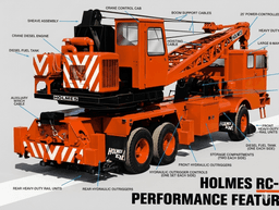 Holmes RC-60 Rail Crane Kit 1/87 Scale 3d model