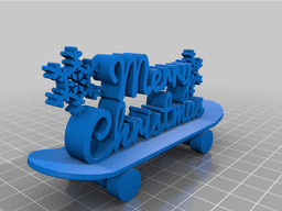 Christmas board 3d model