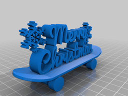 Christmas board 3d model