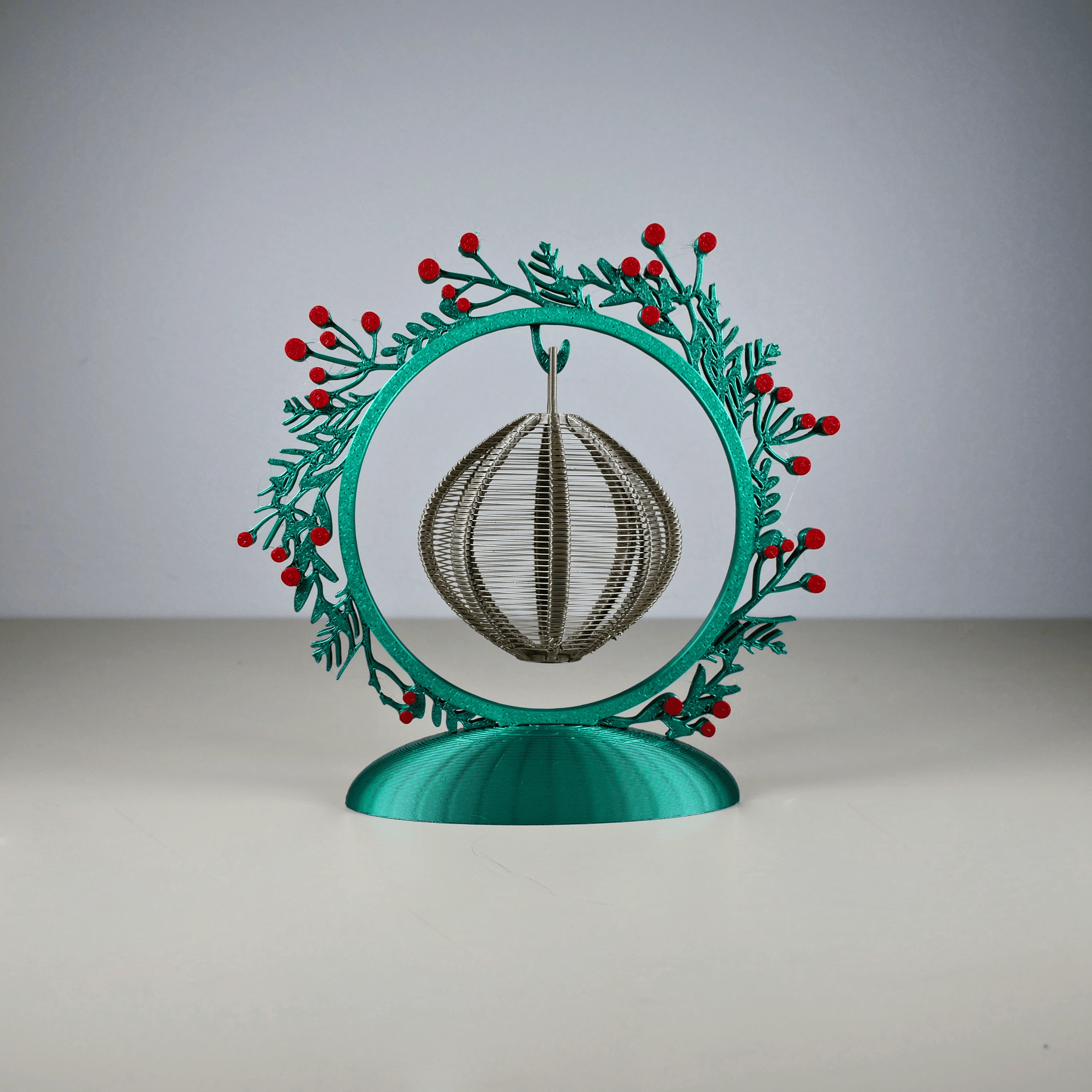 Christmas Wreath Bauble Display 3d model