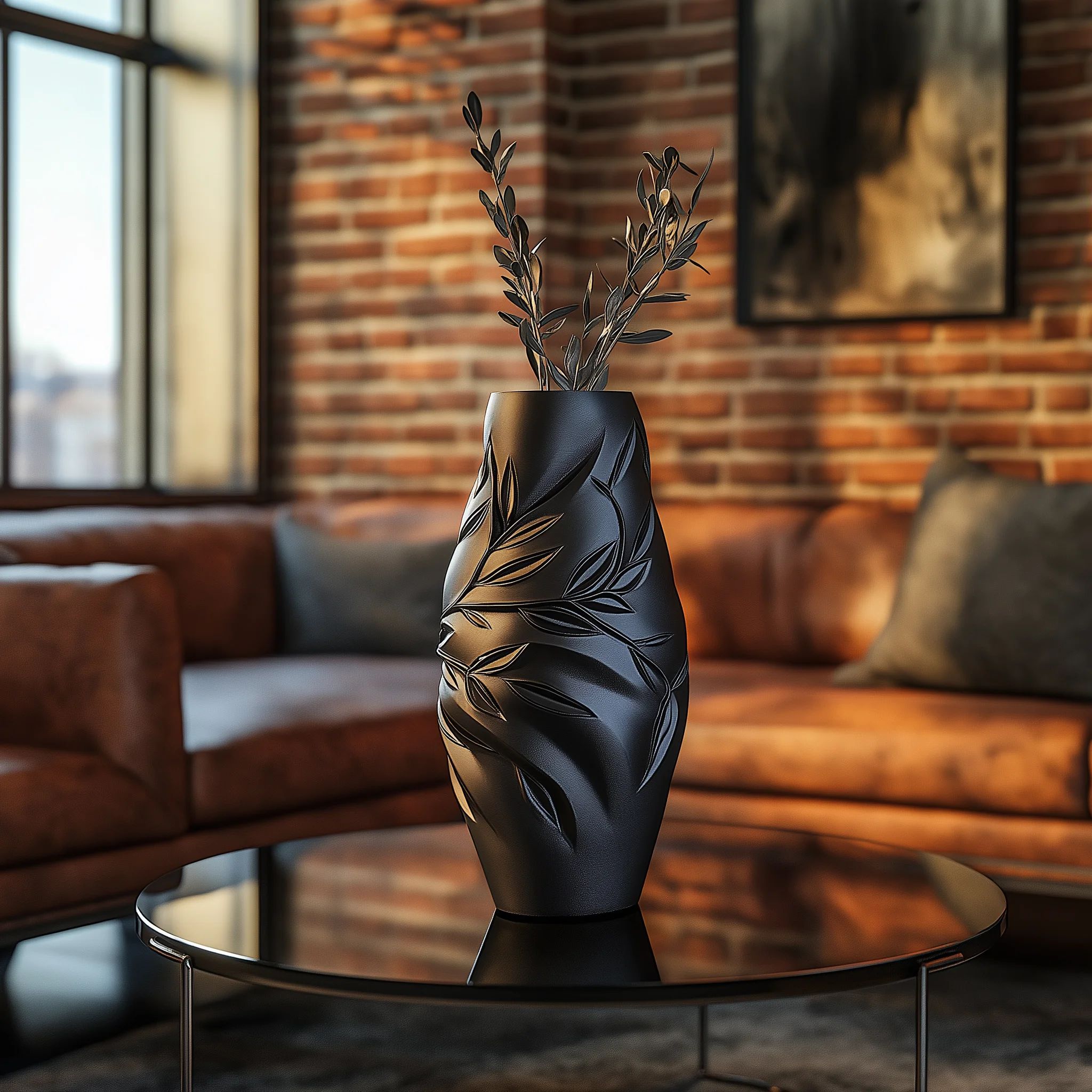 Branch Vase: Where Nature Meets Modern Elegance 3d model