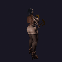 Thick Vampire Axe Queen v2 3d model